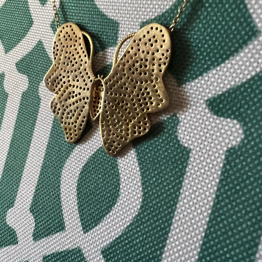 Butterfly Necklace with Boho Beaded earrings - Picture 2 of 10